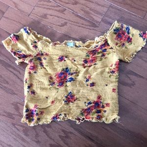 Floral crop top